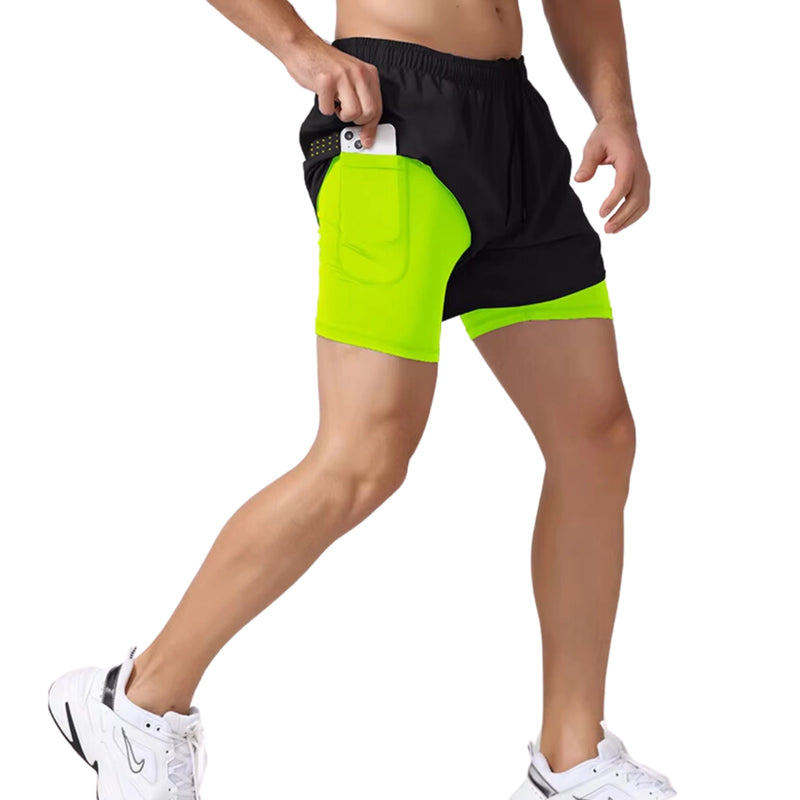 Shorts Masculino para Corrida em Poliéster - Leve e Confortável