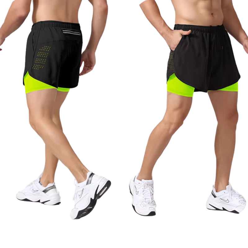 Shorts Masculino para Corrida em Poliéster - Leve e Confortável