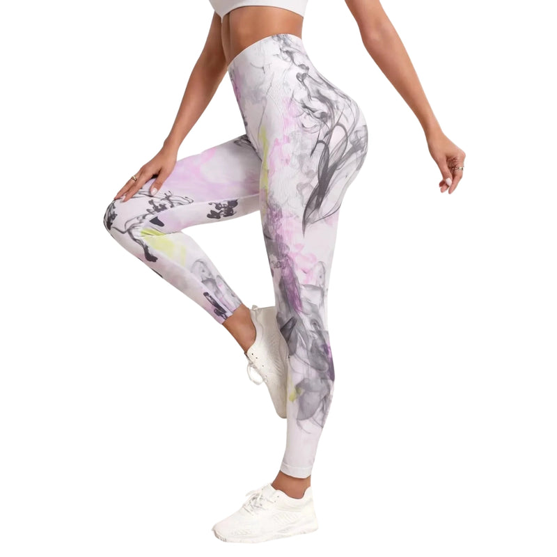 Calça Feminina Skinny Tie-Dye com Cintura Alta e Estilo Casual