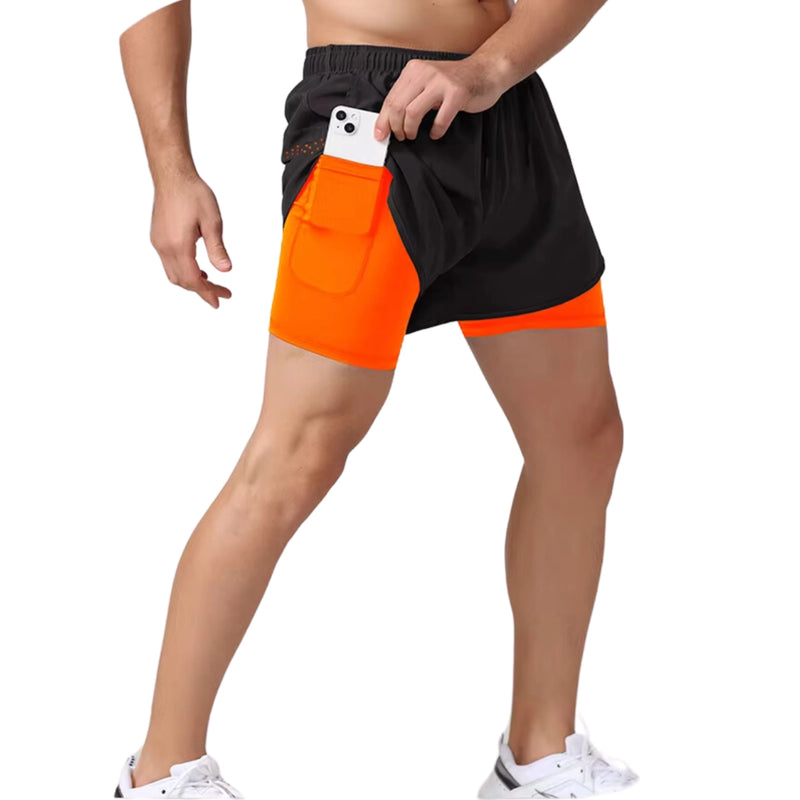 Shorts Masculino para Corrida em Poliéster - Leve e Confortável