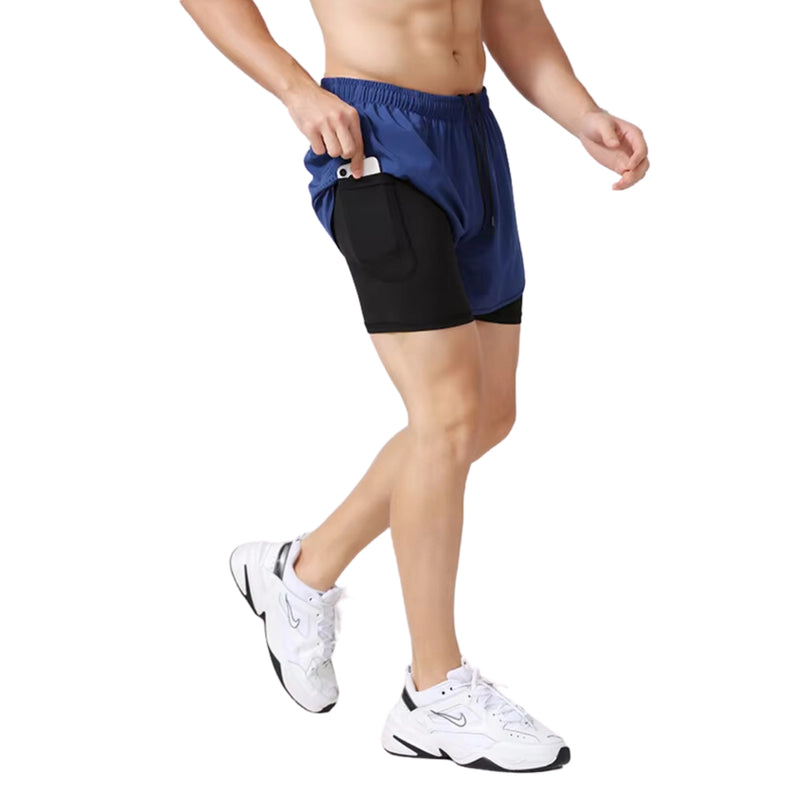 Shorts Masculino para Corrida em Poliéster - Leve e Confortável