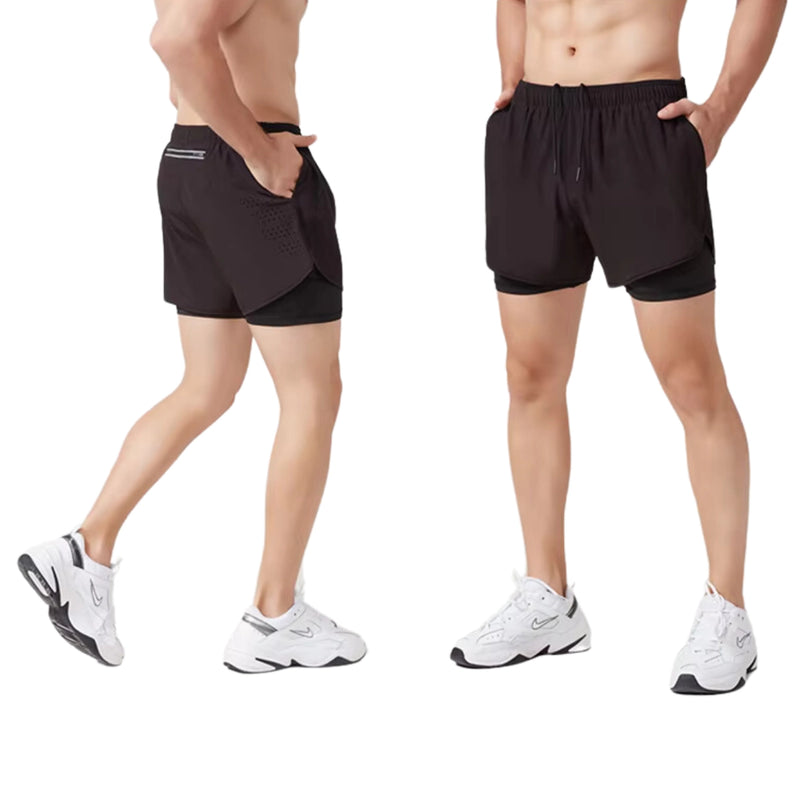 Shorts Masculino para Corrida em Poliéster - Leve e Confortável