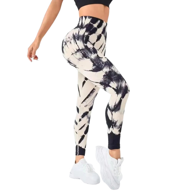 Calça Feminina Skinny Tie-Dye com Cintura Alta e Estilo Casual