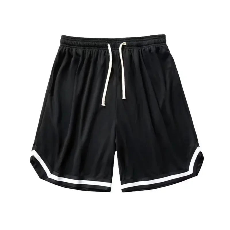 Shorts Masculino de Seda Gelada, Secagem Rápida para Esportes e Lazer