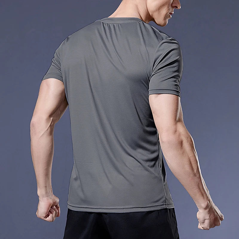 Camiseta Masculina GENDAWAY de Secagem Rápida – Ideal para Esportes e Treinos