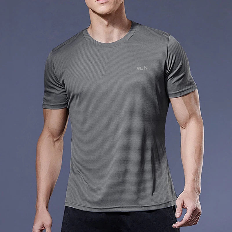 Camiseta Masculina GENDAWAY de Secagem Rápida – Ideal para Esportes e Treinos