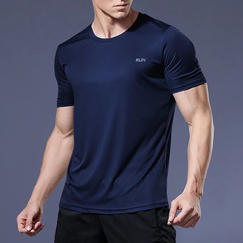 Camiseta Masculina GENDAWAY de Secagem Rápida – Ideal para Esportes e Treinos