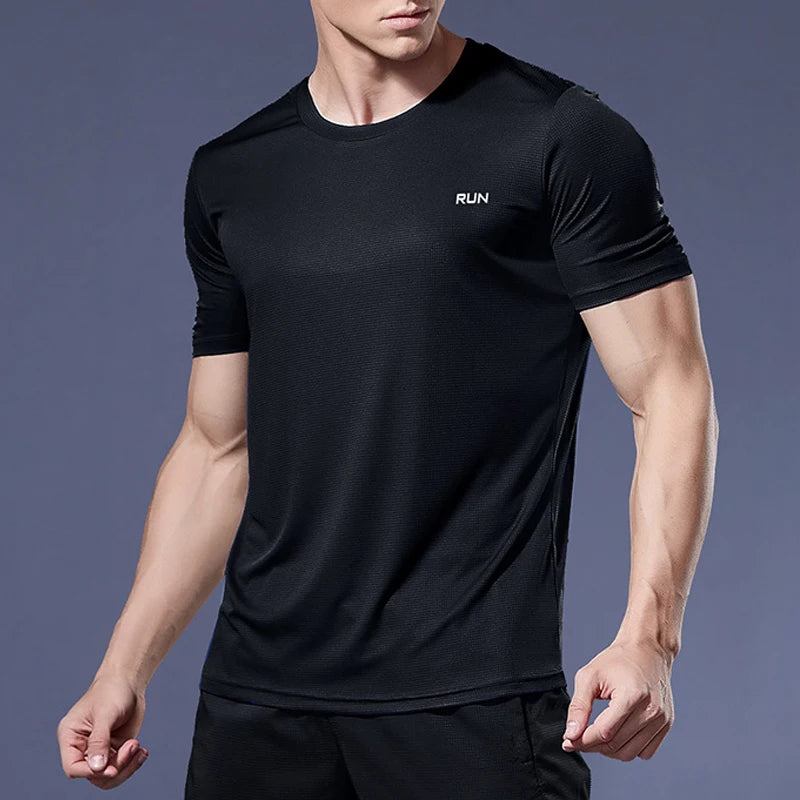 Camiseta Masculina GENDAWAY de Secagem Rápida – Ideal para Esportes e Treinos