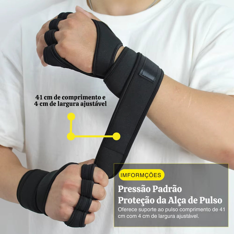 Luvas de Treino com Velcro para Estabilidade - Unissex