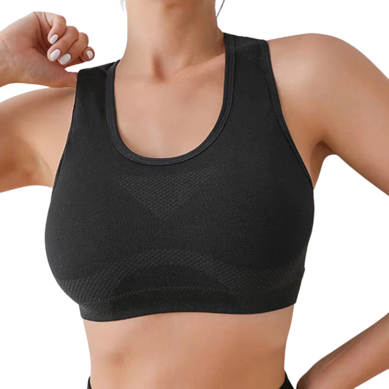 Top Fitness Feminino de Poliester para Yoga e Treinos