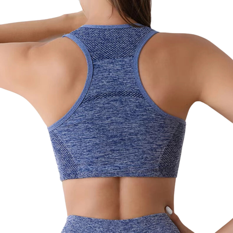 Top Fitness Feminino de Poliester para Yoga e Treinos