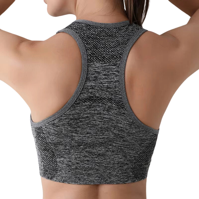 Top Fitness Feminino de Poliester para Yoga e Treinos