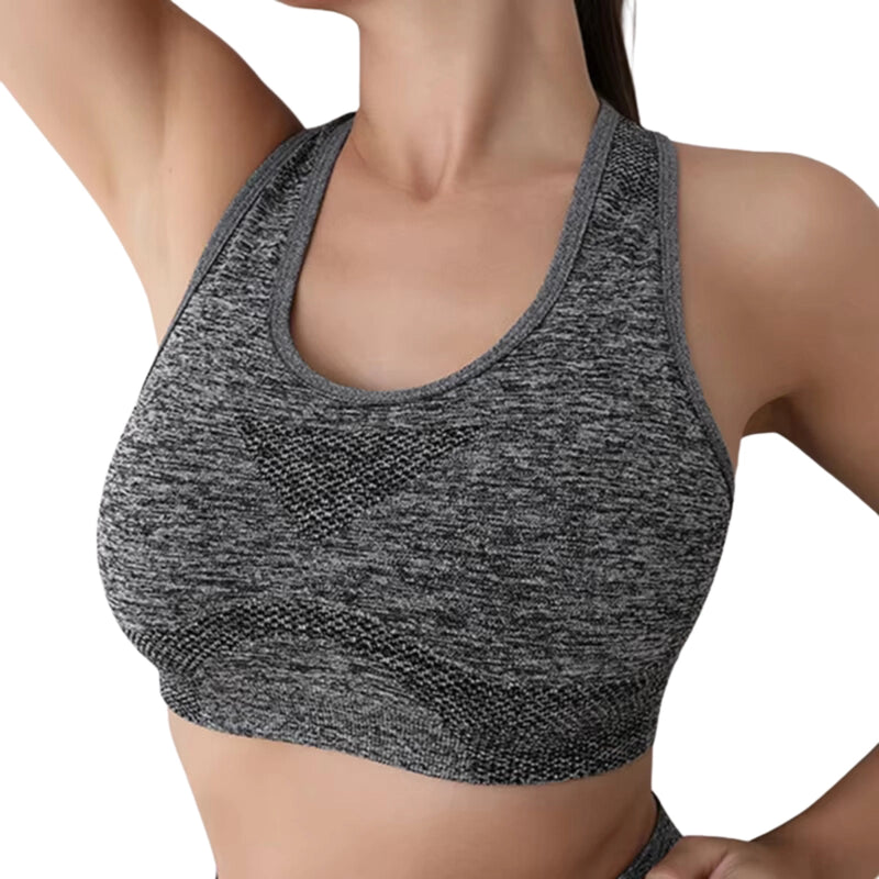 Top Fitness Feminino de Poliester para Yoga e Treinos